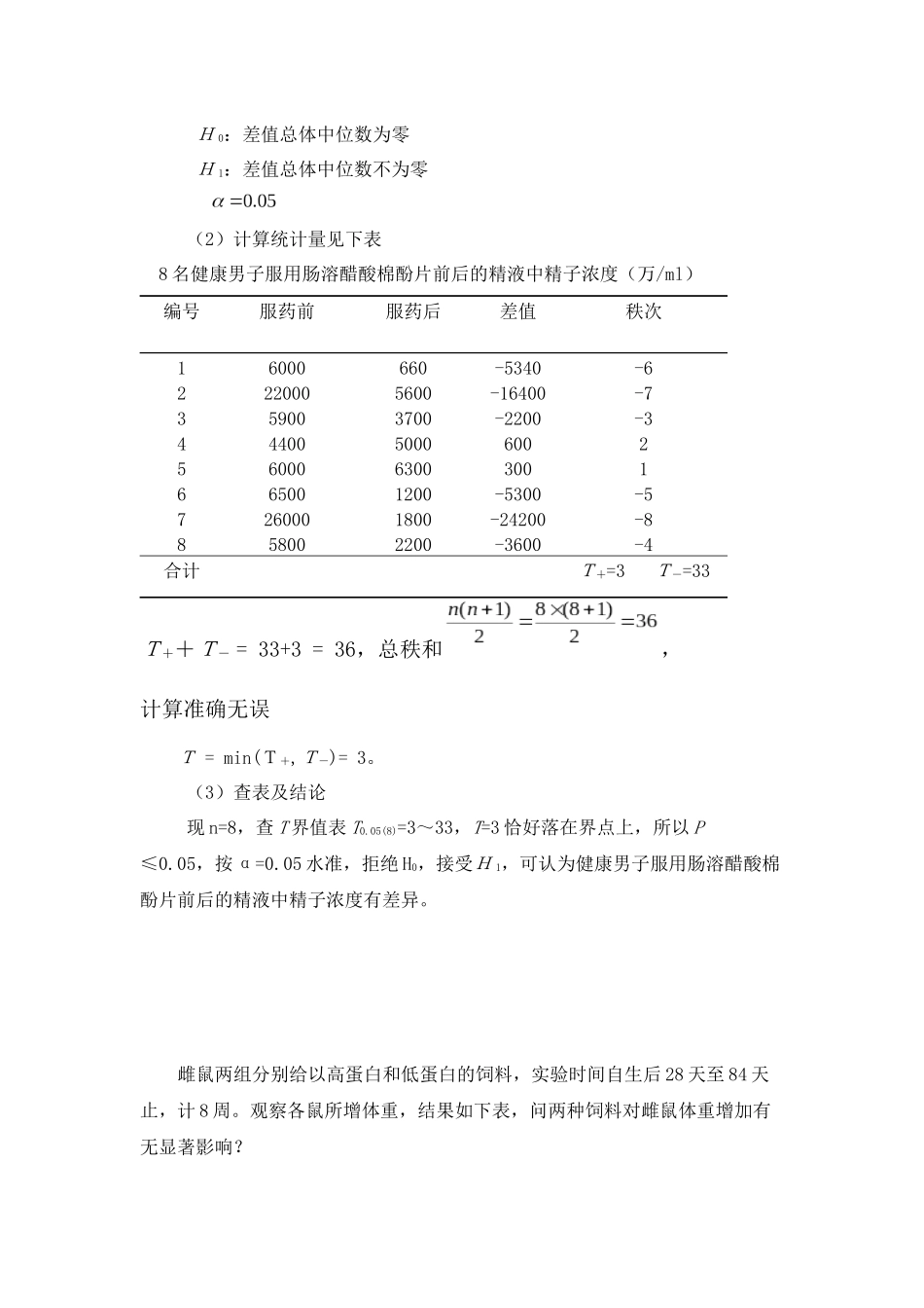 医学统计学.非参数检验例题_第3页
