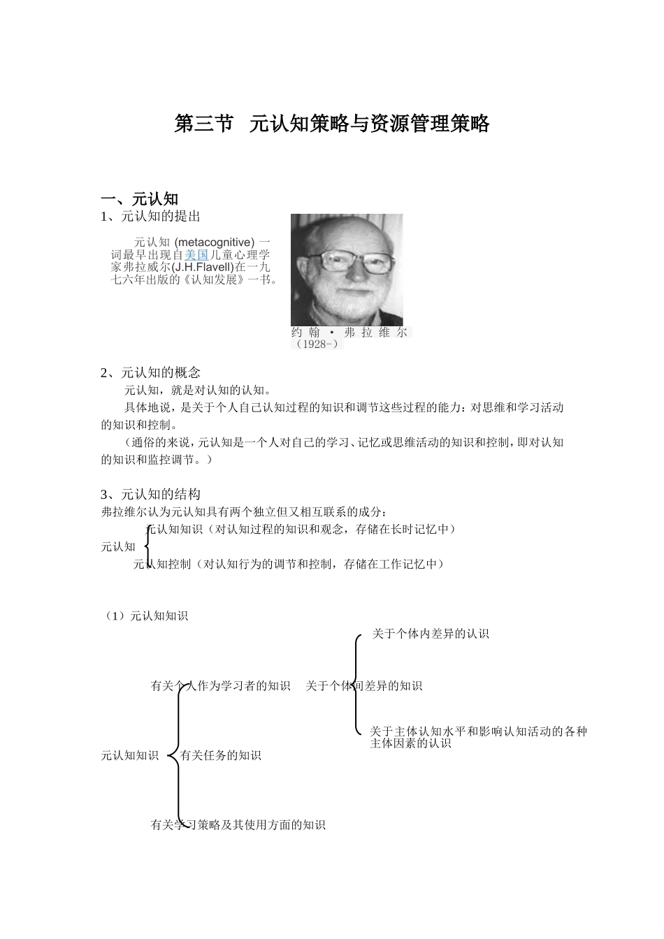 元认知策略与资源管理策略_第1页