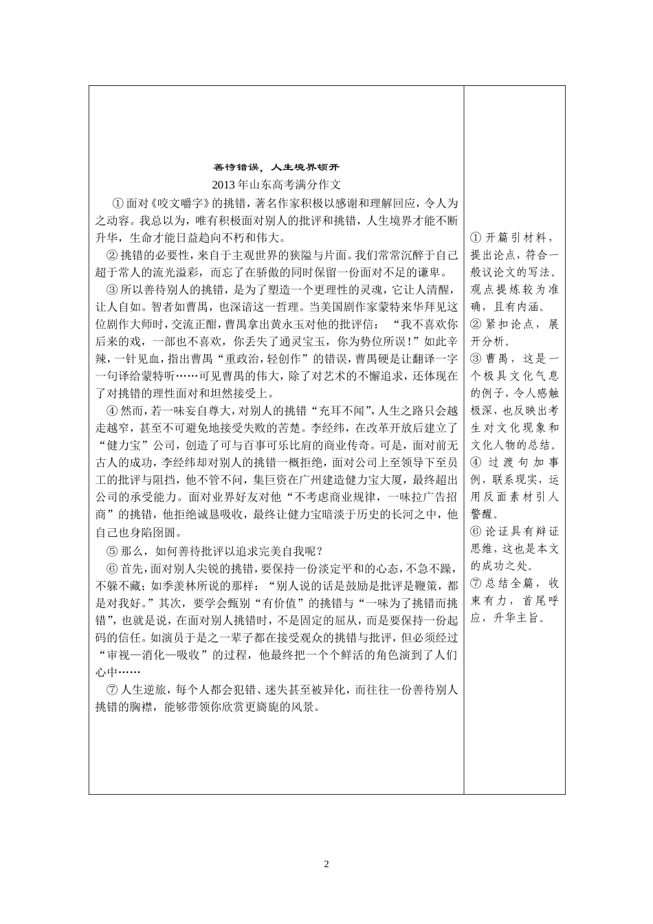 作文部分 专题四远近高低各不同_第2页