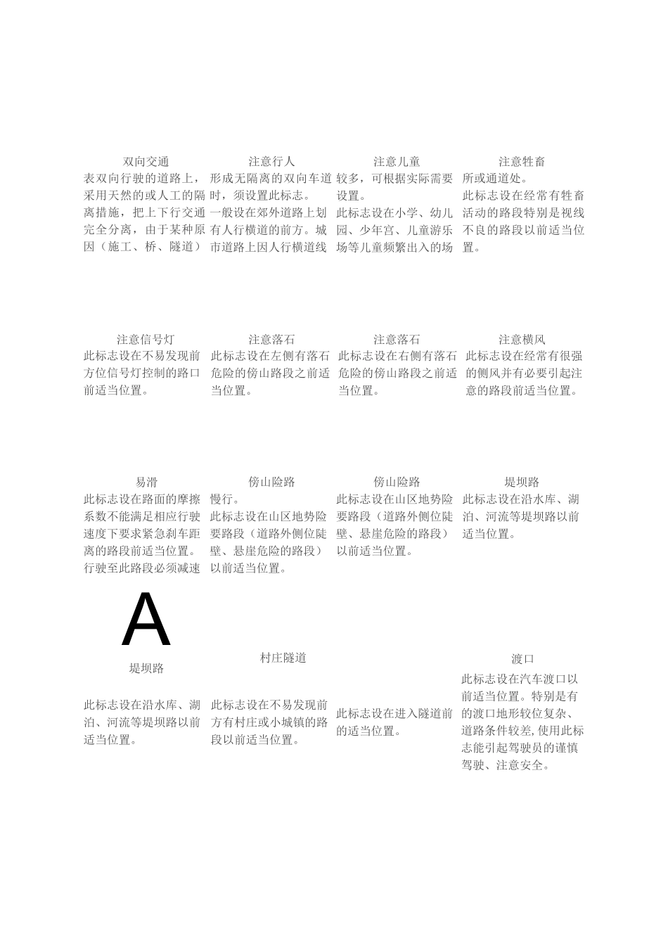(完整版)交通标志_第2页