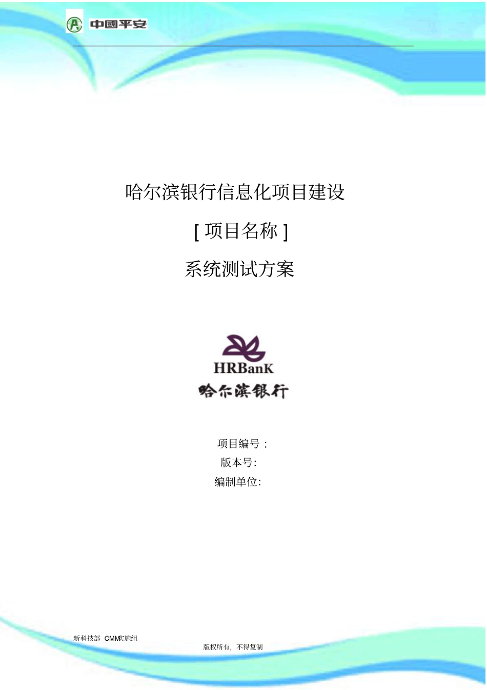 XX项目DLV系统测试方案V_第3页