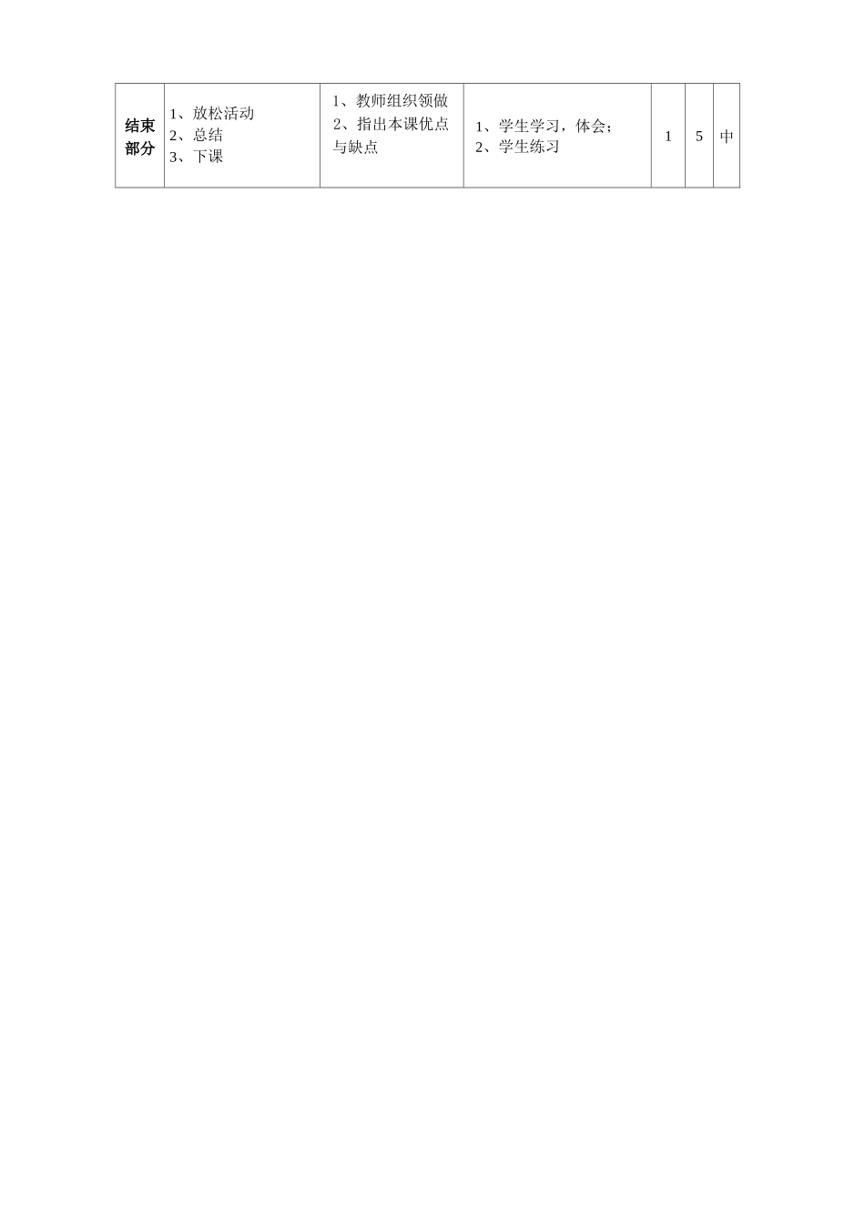 2022年新小学四年级体育课教案_第3页