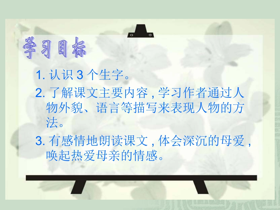 五上语文课件：慈母情怀_第3页
