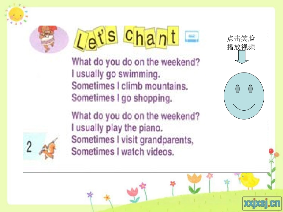 PEP五年级英语下册第一单元第一课时课件_第2页