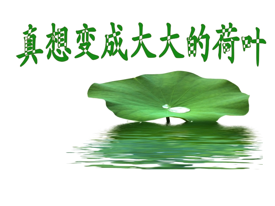 真想变成大大的荷叶第二课时_第2页