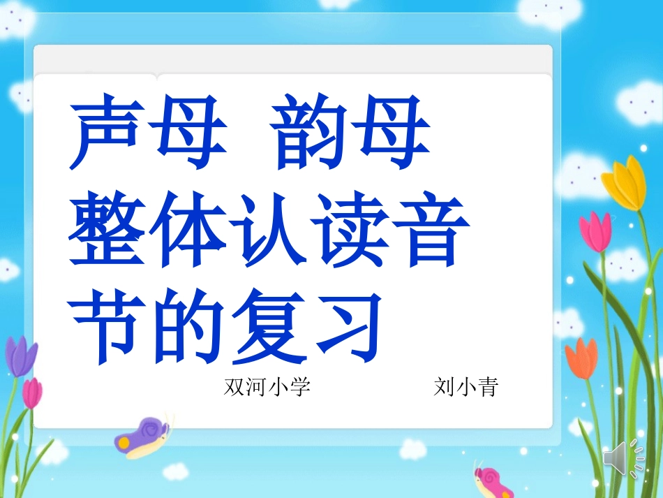 声母韵母整体认读复习_第1页