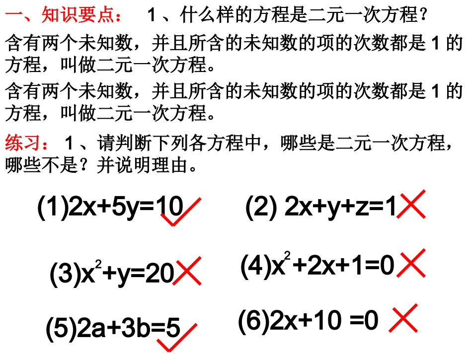 二元一次方程组的复习课件_第2页