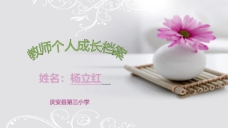 教师个人成长教案