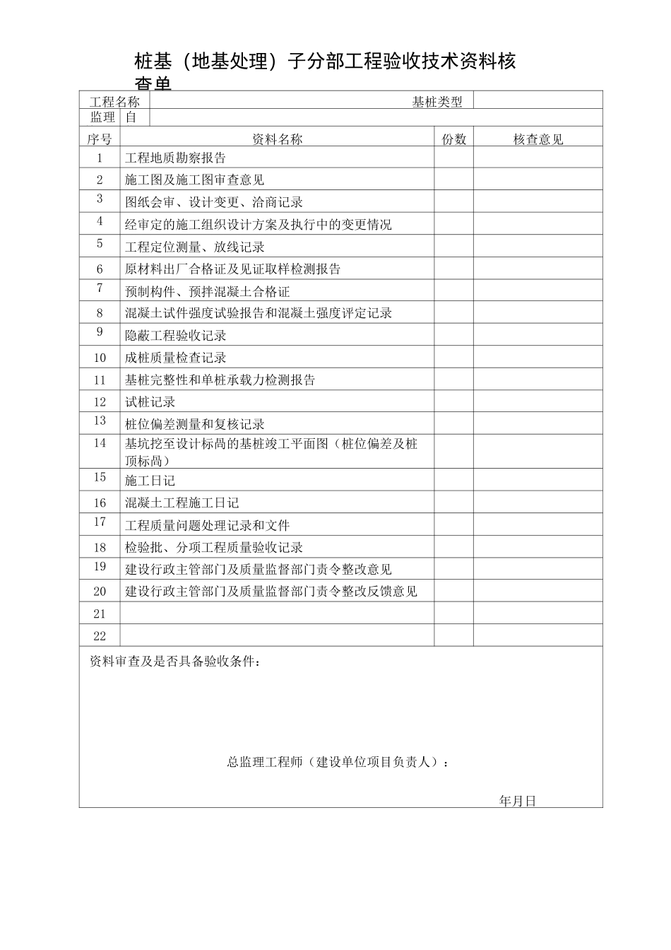 验收资料核查表_第1页