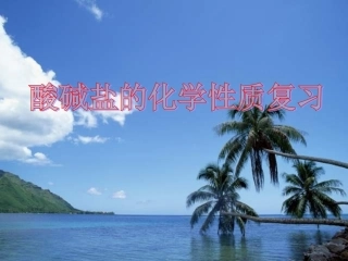 九年级科学酸碱盐的化学性质复习