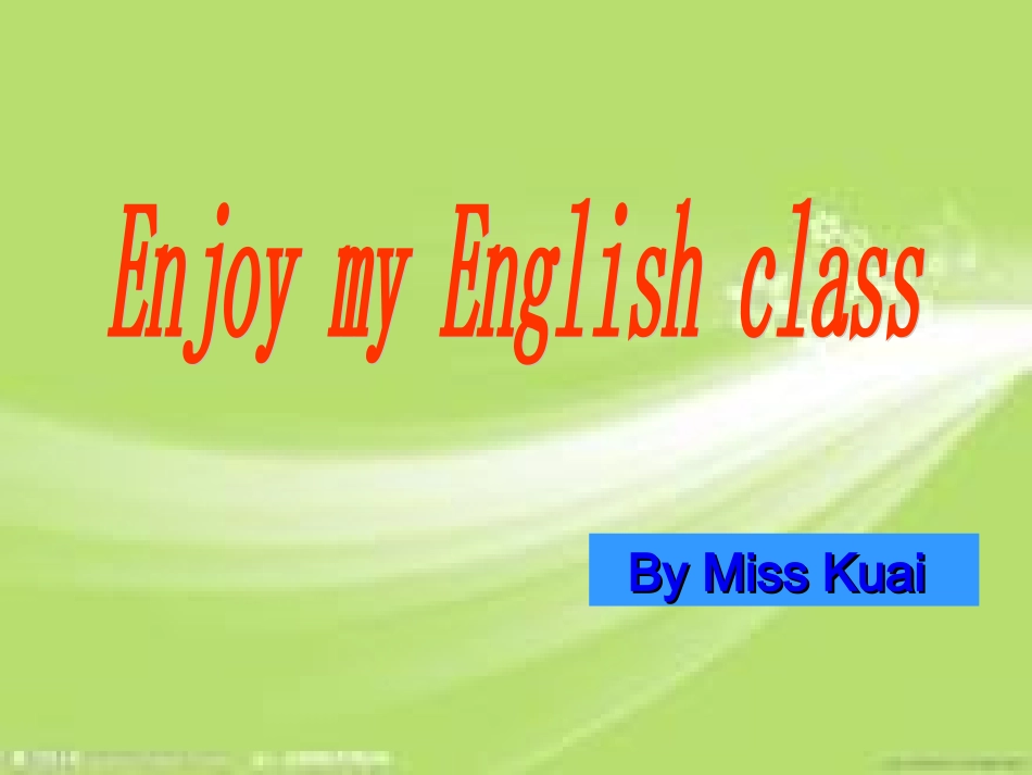 七年级英语上-开学第一课_第1页