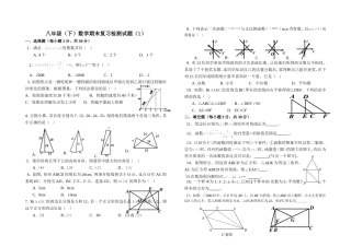 八年级数学期末复习（二）（邹阳斌）