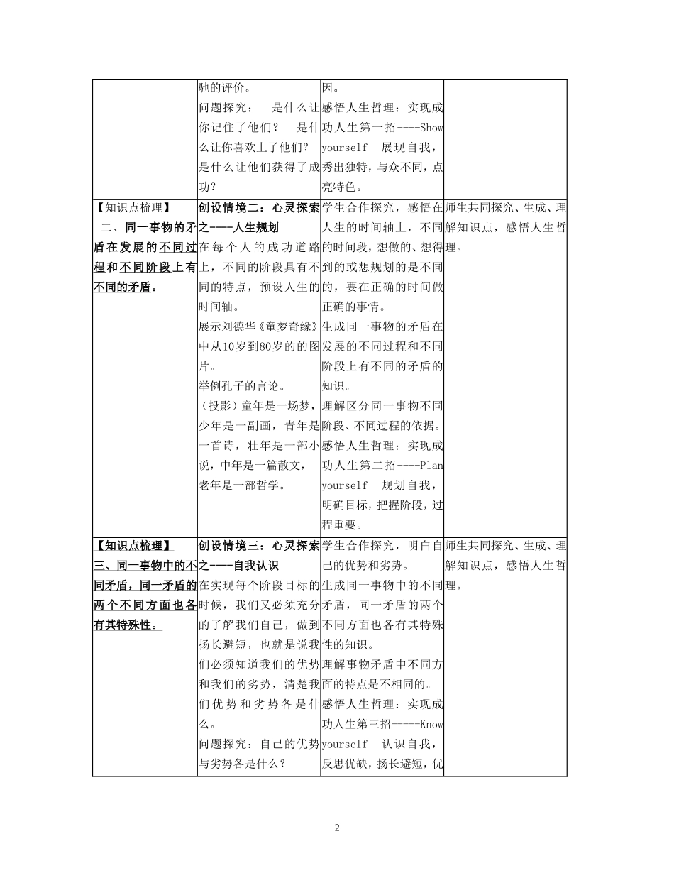 《矛盾特殊性》微课教学设计_第2页