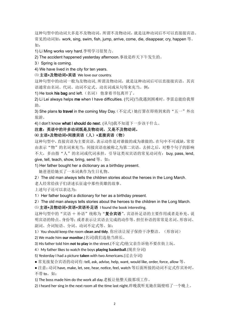 写作能力强化--英语常用基本句式和句型结构_第2页