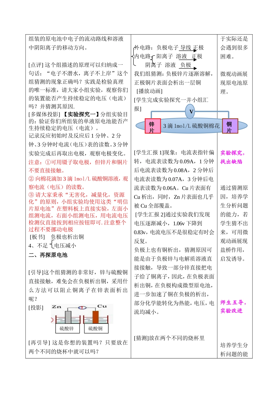 郝艳红市优质课原电池教学设计_第2页