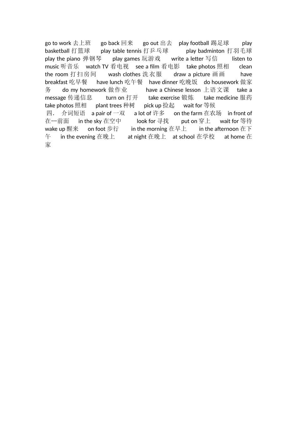 小学六年级单词归类_第3页