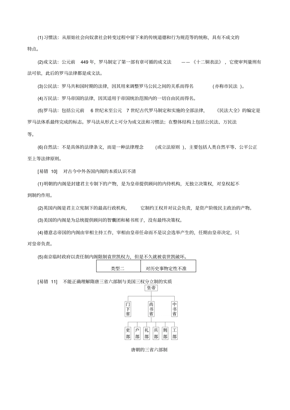 【专题版】2020高考历史大二轮总复习文档：三考前必记的25个易错点_含解析_第3页