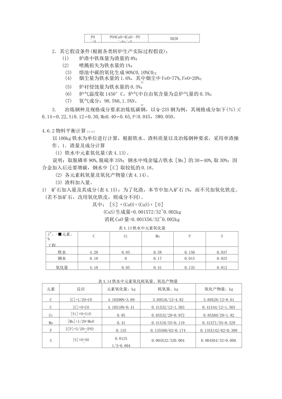 转炉炼钢的物料平衡与热平衡_第3页