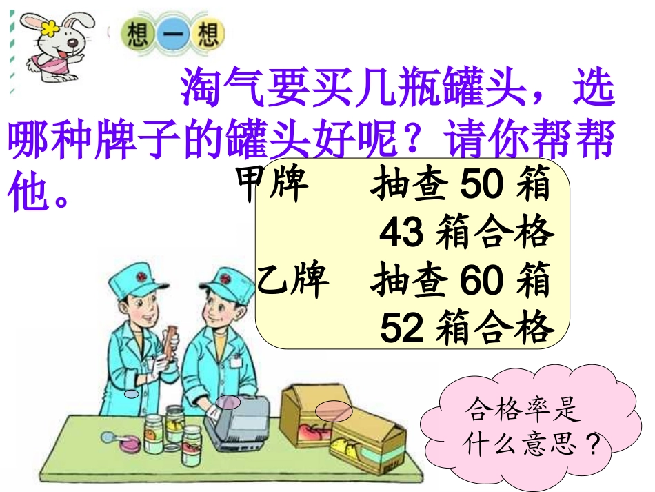 五年级数学下册《合格率》PPT课件（北师大版）_第3页