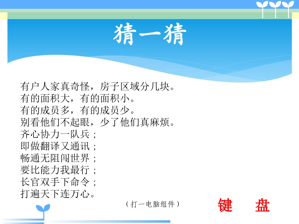 《认识键盘大家族》_第1页