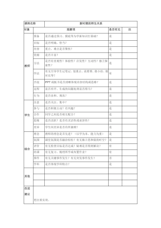 新时期的师生关系