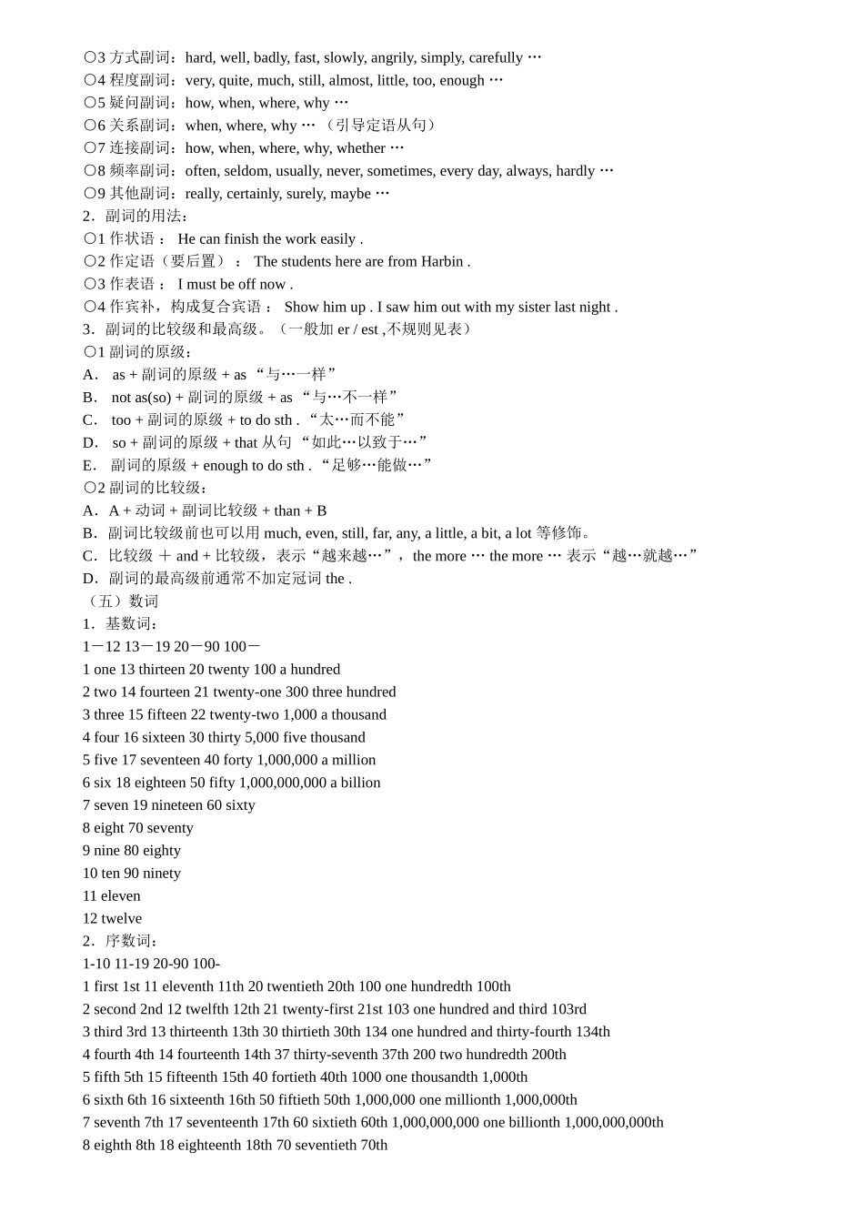 初中语法复习－精挑细讲中考必备_第3页