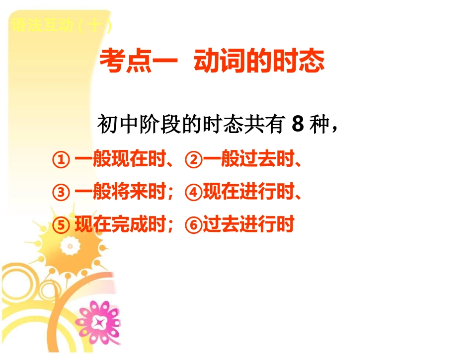 初中英语语法复习-时态和语态_第3页