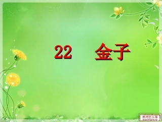 《金子》课件定稿
