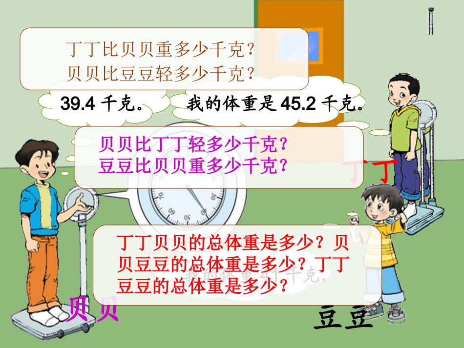 北师大版小学四下量体重PPT课件_第3页