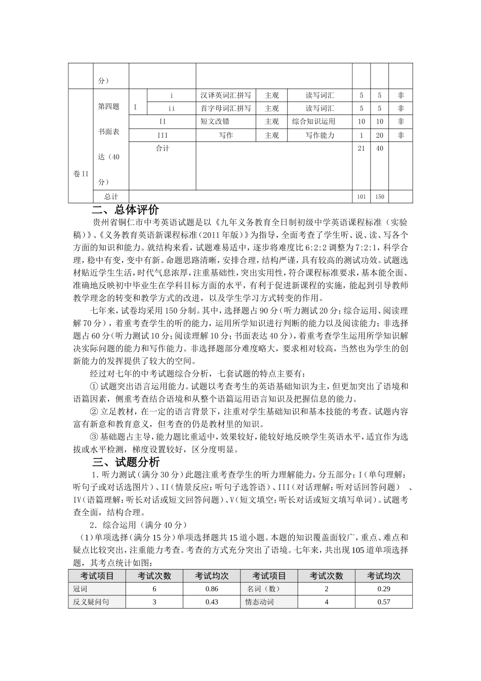 有的放矢事半功倍——铜仁市中考试题评析_第2页