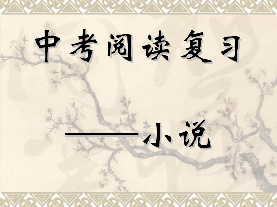 中考小说阅读_第1页