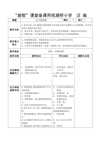五月的夜晚有用