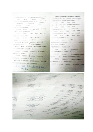 小学高年段作业调查问卷