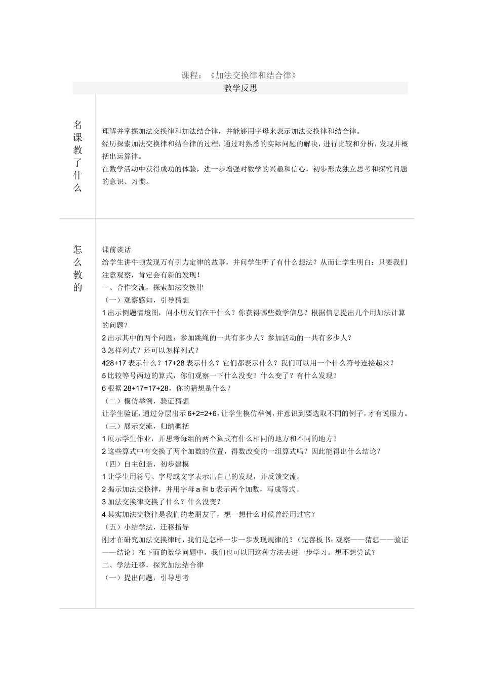 交换率结合律反思_第1页