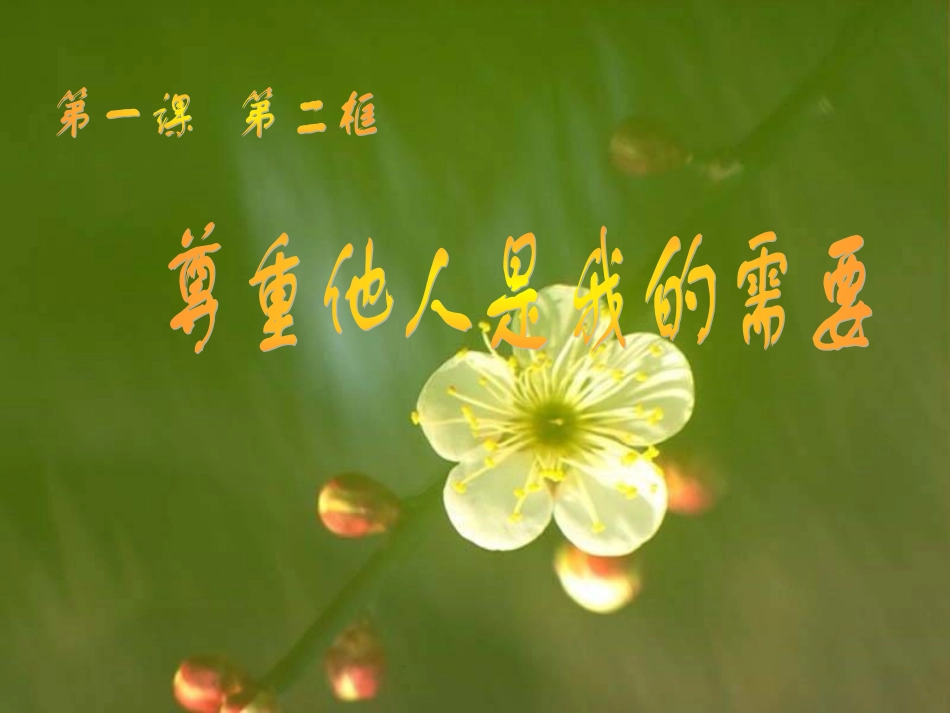 尊重他人是我的需要_第1页