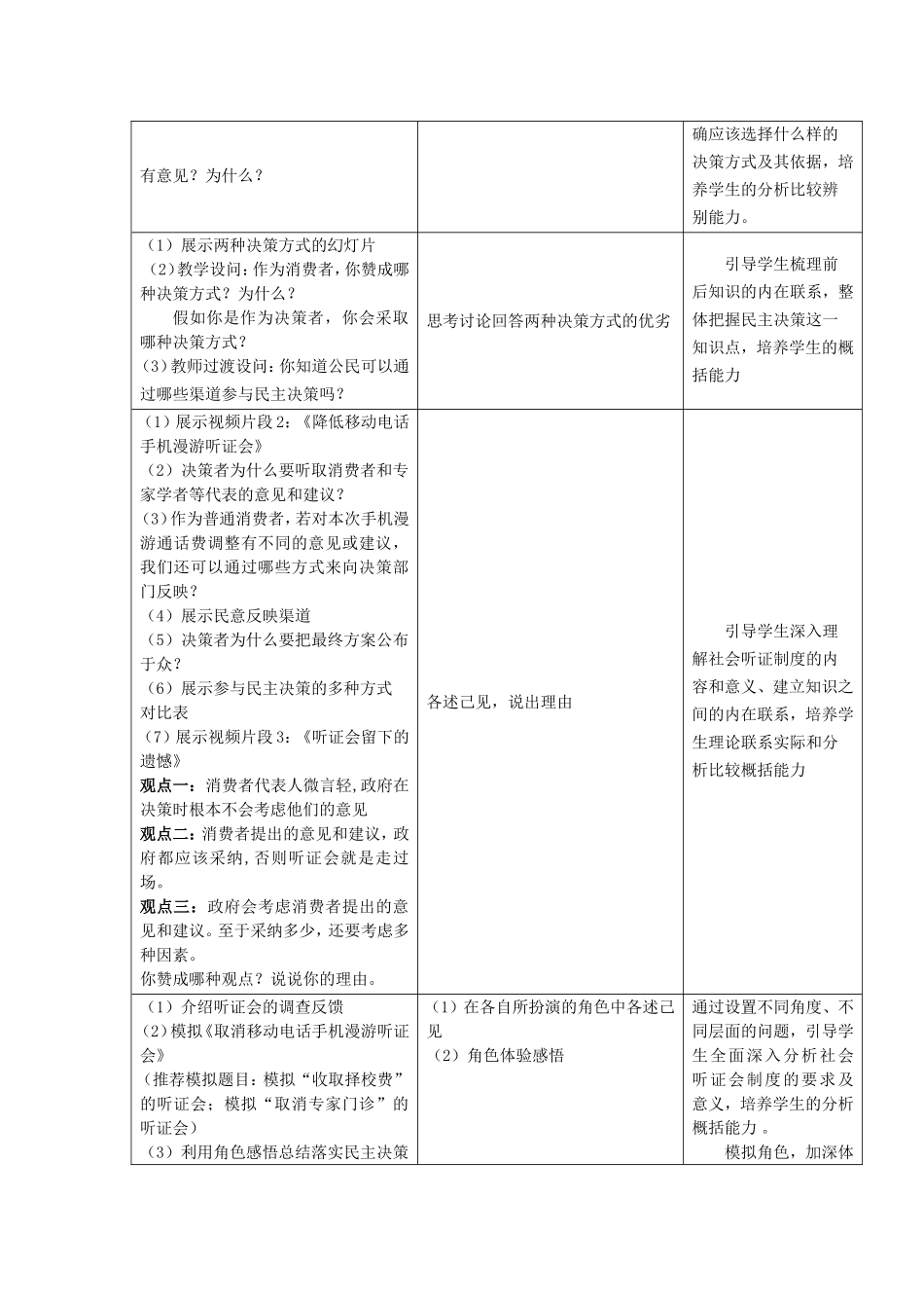 教案：民主决策作出最佳选择_第2页