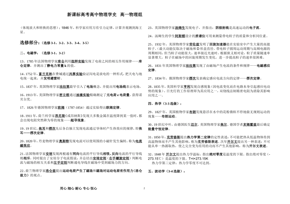 新课标高考高中物理学史(新人教版)_第2页