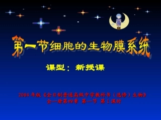 《细胞的生物膜系统》课件