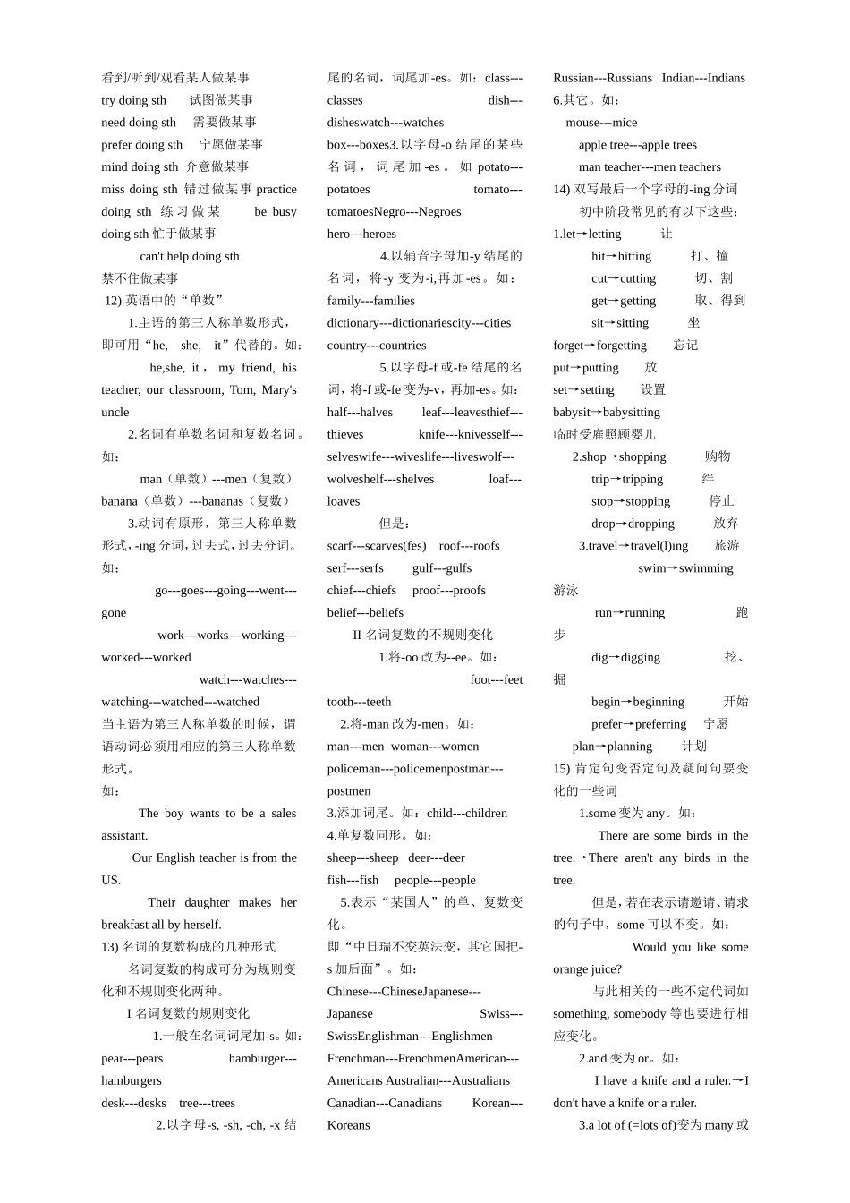 新目标八年级英语上册语法复习_第3页