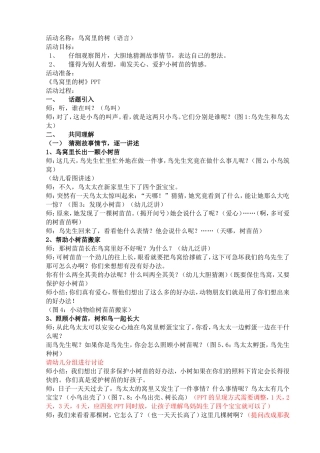 鸟窝里的树——王瑜