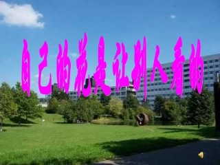 自己的花是让别人看的PPT