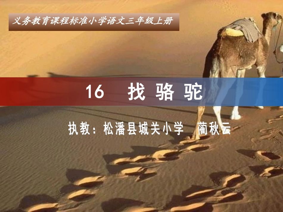 找骆驼教学课件lqy_第1页