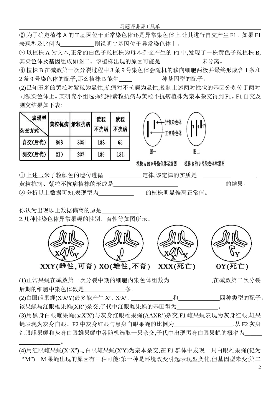 染色体异常专题_第2页