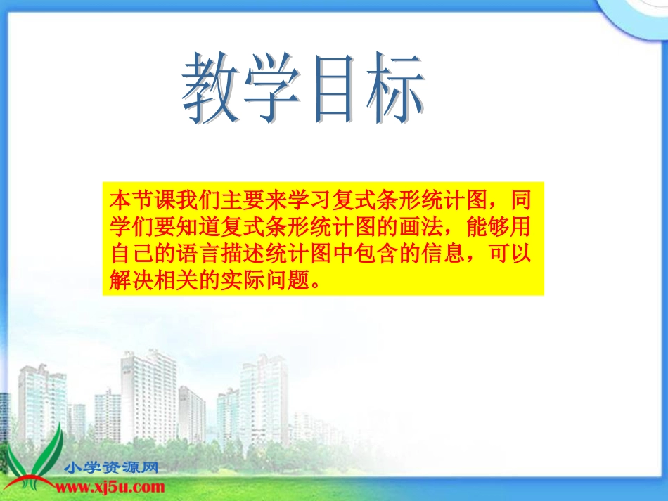 苏教版数学五年级上册《复式条形统计图》课件_第2页