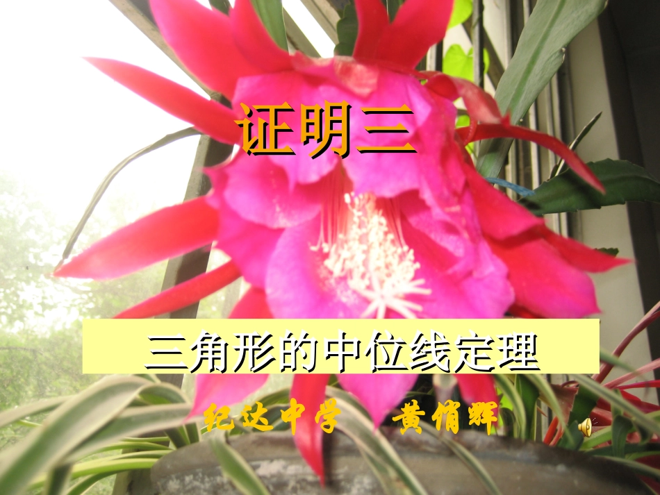 三角形的中位线北师大（修改）_第1页