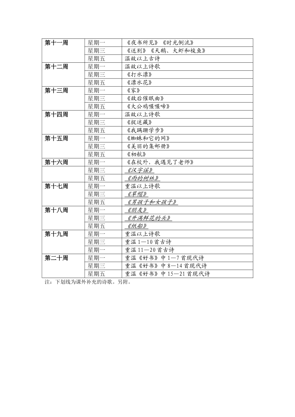 四年级晨诵计划(gai)_第2页