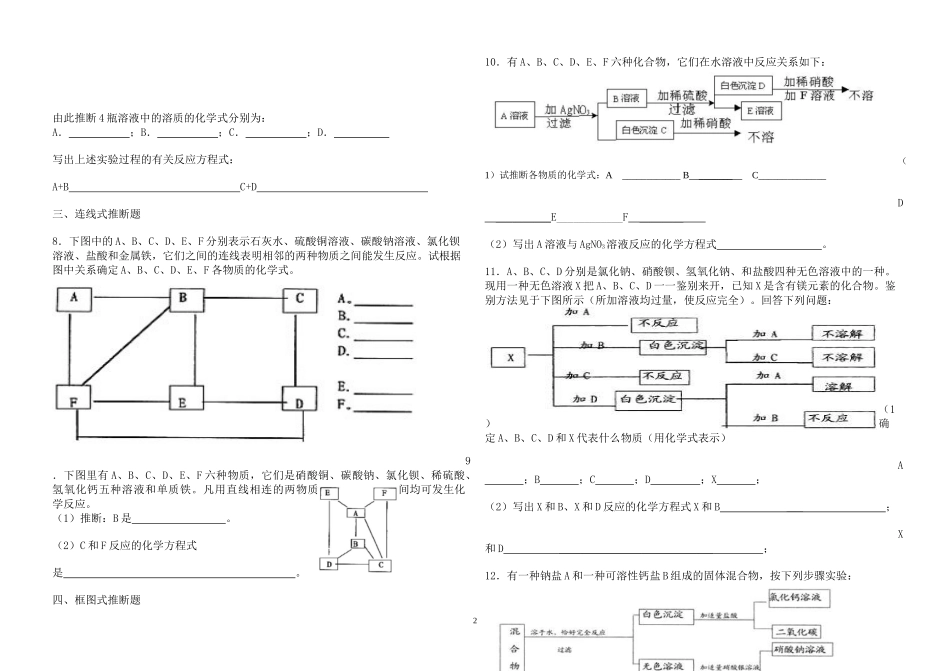 初三化学推理题_第2页