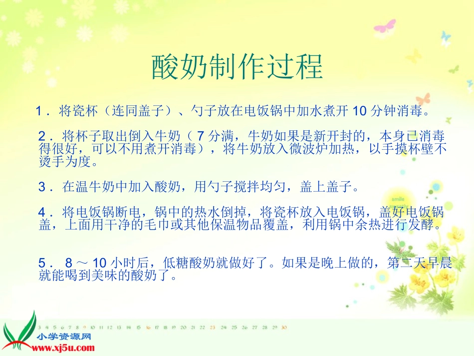 苏教版小学六年级上册《做酸奶》课件_第3页