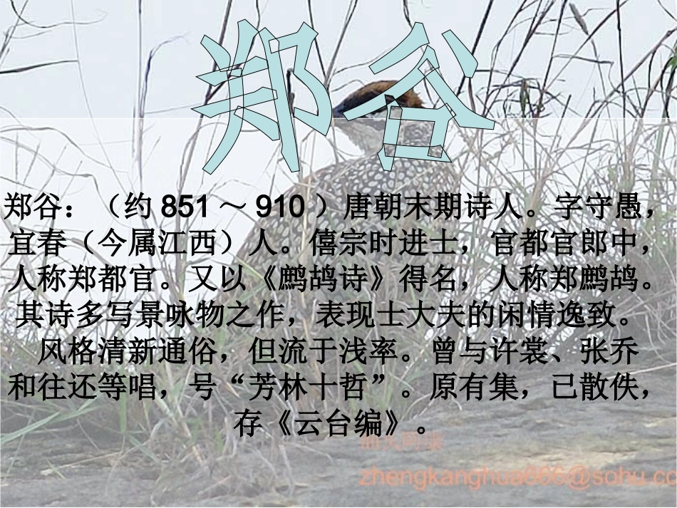 郑谷《鹧鸪》PPT课件_第2页