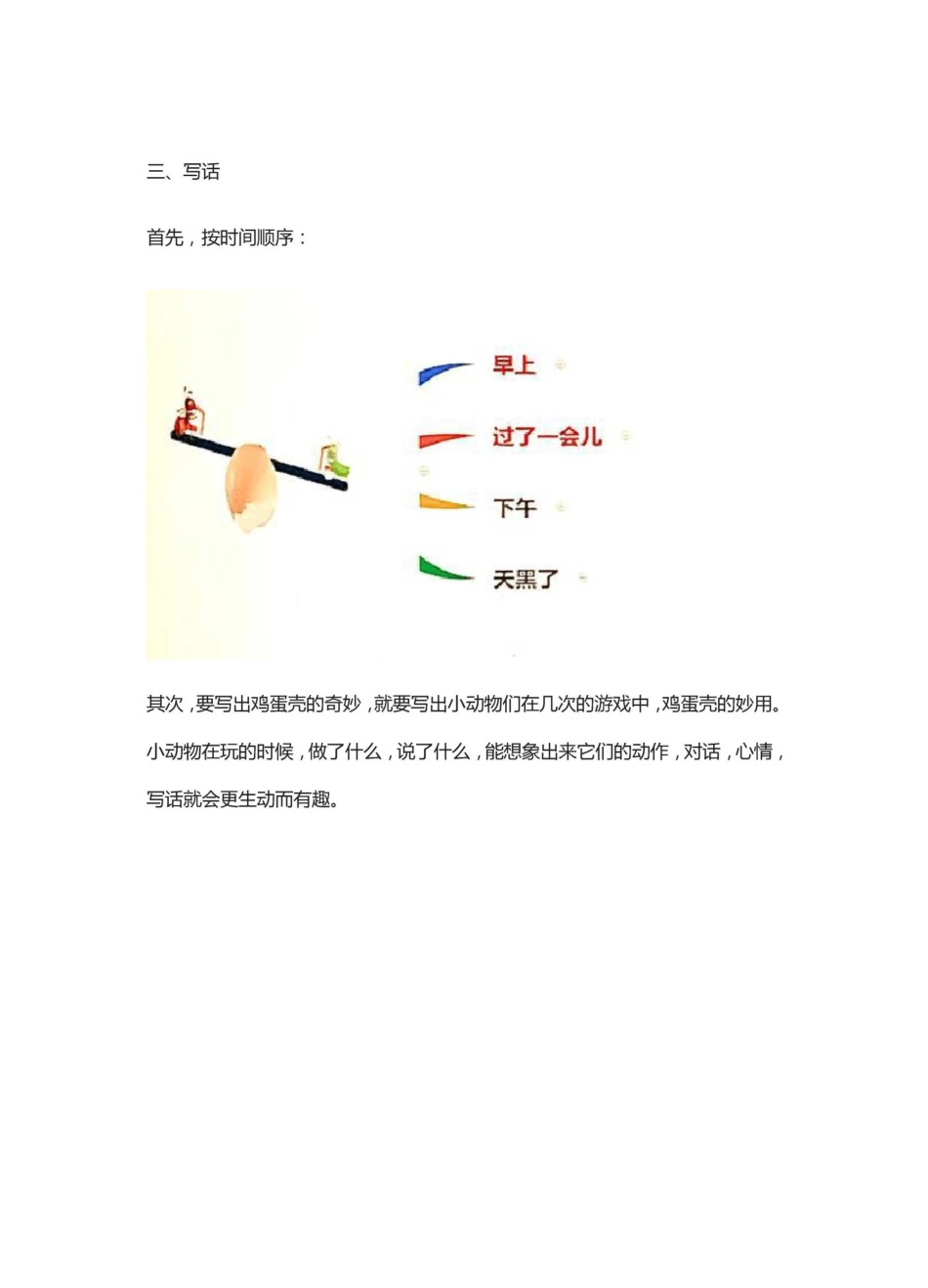 二年级下册《奇妙的鸡蛋壳》看图写话详解_第2页